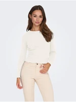 White Women's Ribbed Sweater JDY Prime - Women