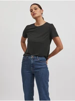 Black basic T-shirt VILA Modala - Women