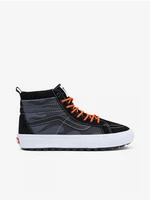 Mens Black-Grey Ankle Sneakers with Suede Details VANS UA - Men