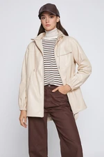 Koton Women's Beige Trench Coat