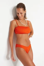 Trendyol Tile V-Cut Bikini Bottoms with Regular Legs