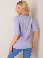 Purple T-shirt by Whitney RUE PARIS