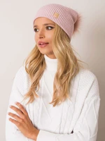 Light pink women's cap RUE PARIS