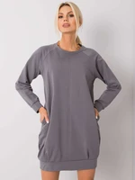 Dark gray cotton dress