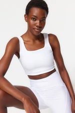 Trendyol White Medium Support/Shaping Sports Bra