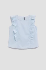 LADIES SHIRT L-KO-4057 BÍLÁ_L.Blue