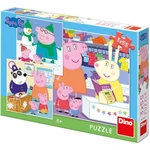 Dino Peppa Pig Veselé odpoludnie puzzle 3 x 55 dielikov