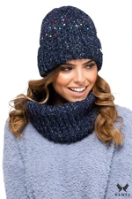 Női szett Kamea Kamea_Set_Hat&Chimney_K.19.239.12_Navy_Blue