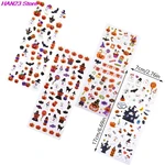 1PC 17*7cm Halloweens Stickers Bubble Pumpkin Witch Decorative Stationery Stickers Scrapbooking DIY Diary Album Stick Label