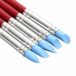 Carver Pen Set Silicone Fondant Shaping Pen Brush Art Craft Clay Pottery Modeling Sculpture Sculpting Tools