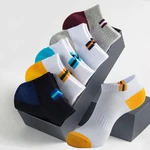 10 Pcs=5Pairs Classic Men Socks Summer Breathable Sports Cotton Short Socks Autumn Winter Male Deodorant Socks EU 39-43 Meias