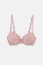 Dagi Pink Lace Push-Up Bra