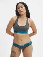 Calvin Klein Underwear Grey Womens Patterned Sports Bra - Women