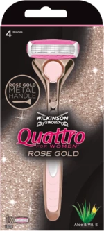 WILKINSON SWORD Quattro for Women Rose Gold - Holicí strojek + náhradní hlavice