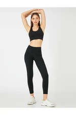 Koton Stretchy Leggings with Silky-textured Stitching Detail.