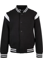 Chlapecká vložka College Sweat Jacket černo/bílá