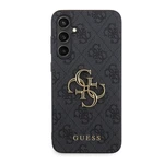 Zadní kryt Guess PU 4G Metal Logo pro Samsung Galaxy S23 FE, šedá