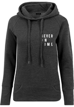 Ladies Never On Time Hoody Coal