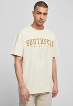 Southpole College Script Tee Sand