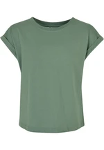 Girls' Organic Sage T-Shirt with Extended Shoulder