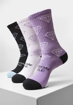 Everyday Hustle Socks 2-Pack Black+Lilac+White