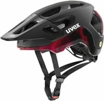 UVEX React Mips Black/Ruby Red Matt 59-61 Cască bicicletă