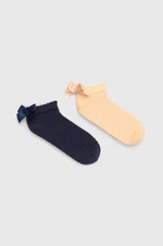Detské ponožky United Colors of Benetton 2-pak tmavomodrá farba