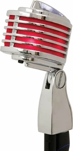 Heil Sound The Fin Chrome Body Red LED Microfono Vintage