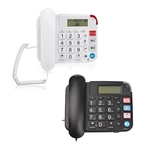 Senior Telephone Landline Phone Large Button Loudspeaker CallerID Display Desk Dropship