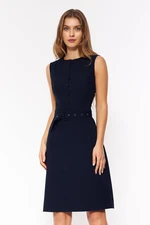 Nife Woman's Dress S200 Navy Blue