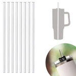 2pcs Replacement Straws Compatible for Stanley 14/20/30/40 ozTumbler Reusable Straws Plastic Straws Compatible with Stanley