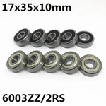 10Pcs High quality 6003ZZ 6003-2RS ball bearing 17x35x10 mm deep groove ball bearing 6003RS 6003Z 6003