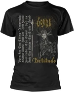 Gojira Tričko Fortitude Tracklist Unisex Black M