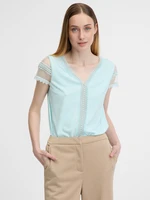 Orsay Light blue women's short-sleeved t-shirt - Women's