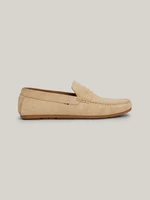 Beige men's suede loafers Tommy Hilfiger