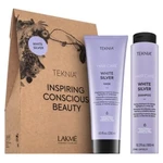 Lakmé Teknia White Silver Pack szampon + maska do włosów siwych i platynowego blondu 300 ml + 250 ml