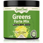 GreenFood Nutrition Greens Forte Mix prášek pro detoxikaci organismu a podporu imunity příchuť Juicy Lemon 240 g