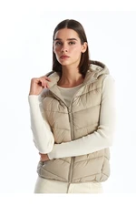 LC Waikiki Lw - Women's Hooded Plain Puffer Vest