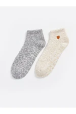 LC Waikiki Lcw Embroidered Women's Home Socks 2 Pack