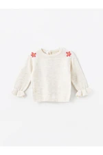 LC Waikiki Lw - Crew Neck Embroidered Baby Girl Knitwear Sweater