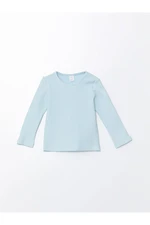 LC Waikiki Crew Neck Long Sleeve Basic Baby Girl T-Shirt