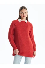 LC Waikiki High Collar Plain Long Sleeve Women's Knitwear Tunic