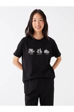 LC Waikiki Crew Neck Printed Short Sleeve Women's T-Shirt