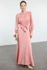 Trendyol Dusty Rose Woven Evening Dress