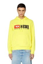 Diesel Mikina - S-GINN-HOOD-DIV SWEAT-SHIRT žltá