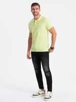 Ombre Men's pique knit polo shirt