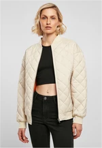 Women's Oversized Diamond Quilted Bomber Jacket Softseagrass