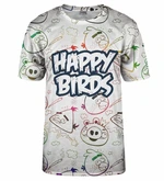 Bittersweet Paris Unisex's Happy Birds T-Shirt Tsh Bsp300