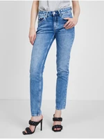 Modré dámské slim fit džíny Pepe Jeans - Dámské