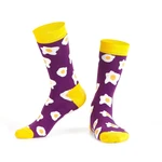 Plum women's socks with eggs